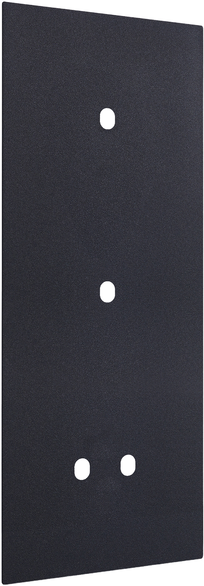 Рамка вертикальная тройная на 1+1+2 тумблера, тип C/D, черный, серия N96 Superfine (фото 3)