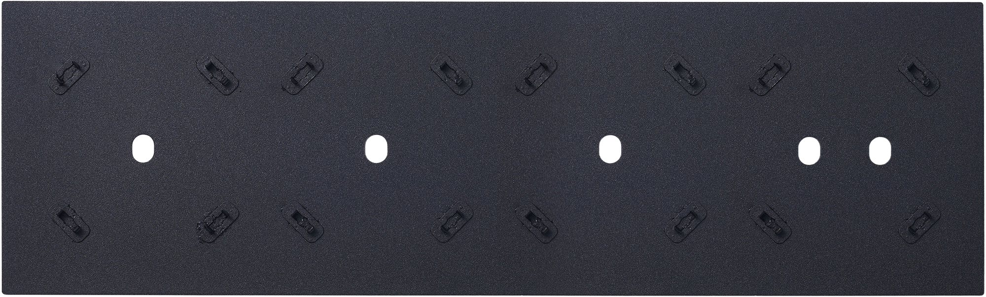 Рамка четырехместная на 1+1+1+2 тумблера, тип C/D, черный, серия N96 Superfine (фото 4)