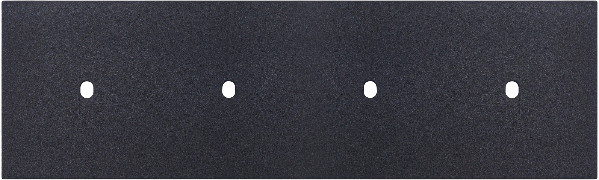 Рамка четырехместная на 1+1+1+1 тумблер, тип C/D, черный, серия N96 Superfine (фото 1)