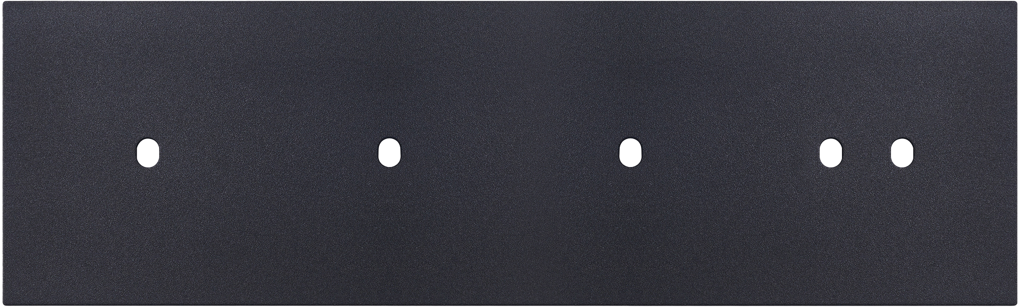 Рамка четырехместная на 1+1+1+2 тумблера, тип C/D, черный, серия N96 Superfine (фото 1)