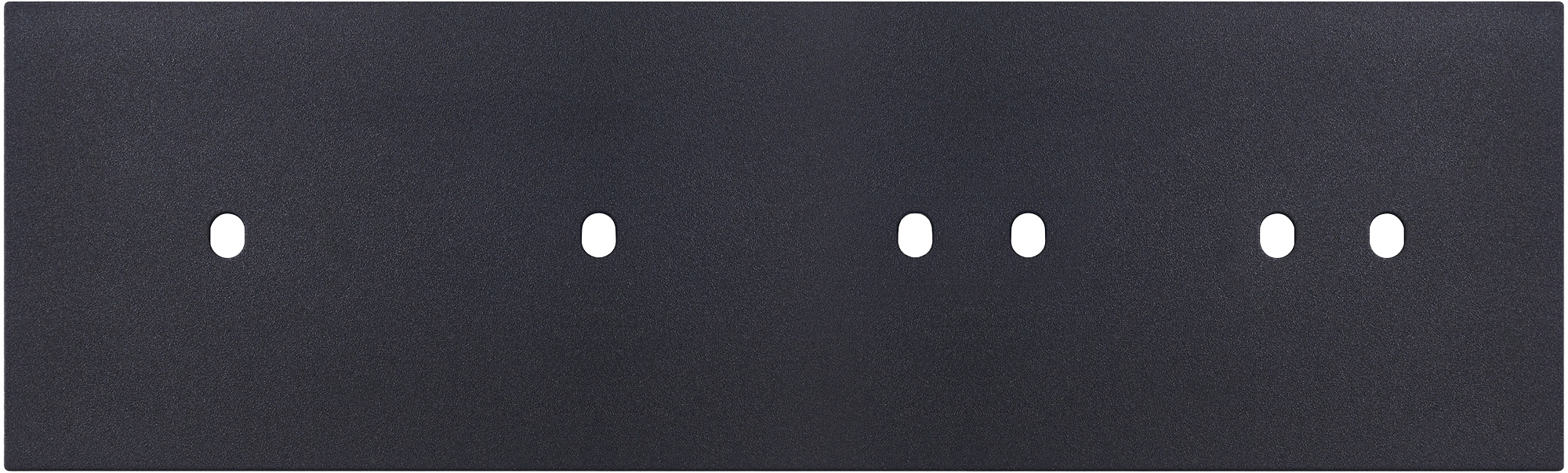 Рамка четырехместная на 1+1+2+2 тумблера, тип C/D, черный, серия N96 Superfine (фото 1)