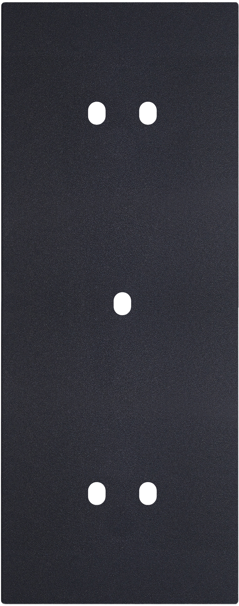 Рамка вертикальная тройная на 2+1+2 тумблера, тип C/D, черный, серия N96 Superfine (фото 1)