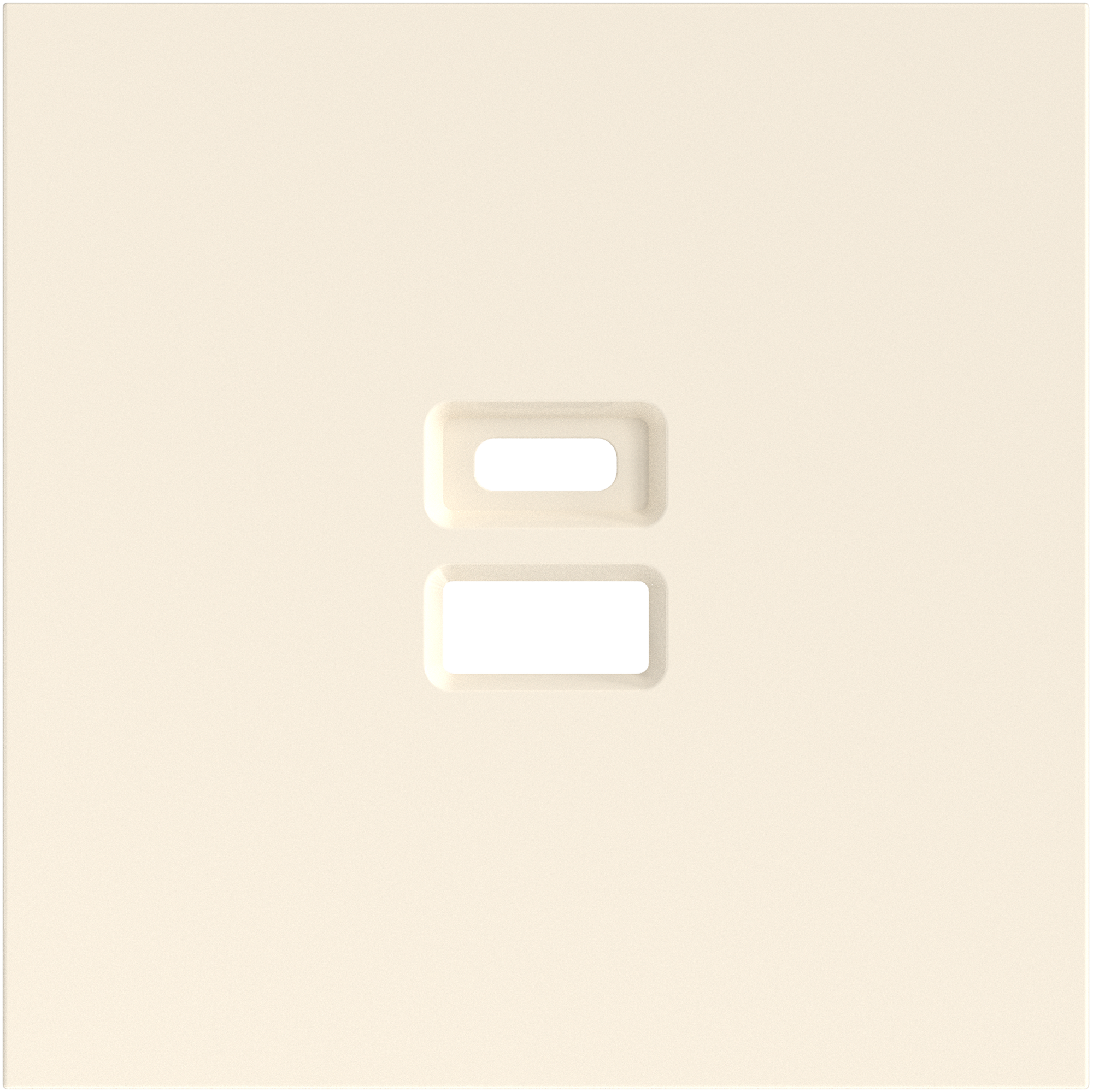 Накладка для розеток USB, глянцевый кремовый, серия S08 (фото 1)