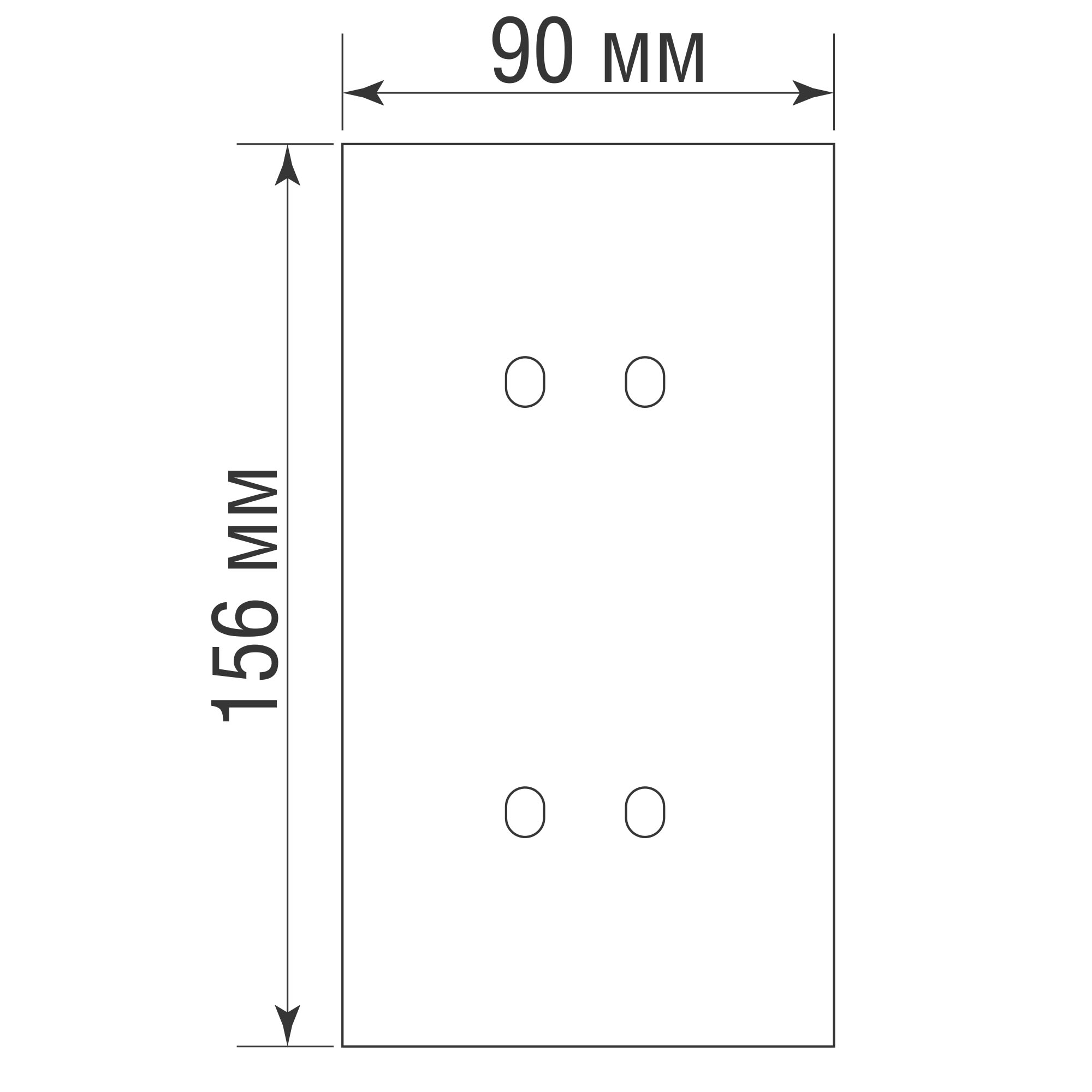 Рамка вертикальная двойная на 2+2 тумблера, тип C/D, никель, серия N96 Superfine (фото 2)