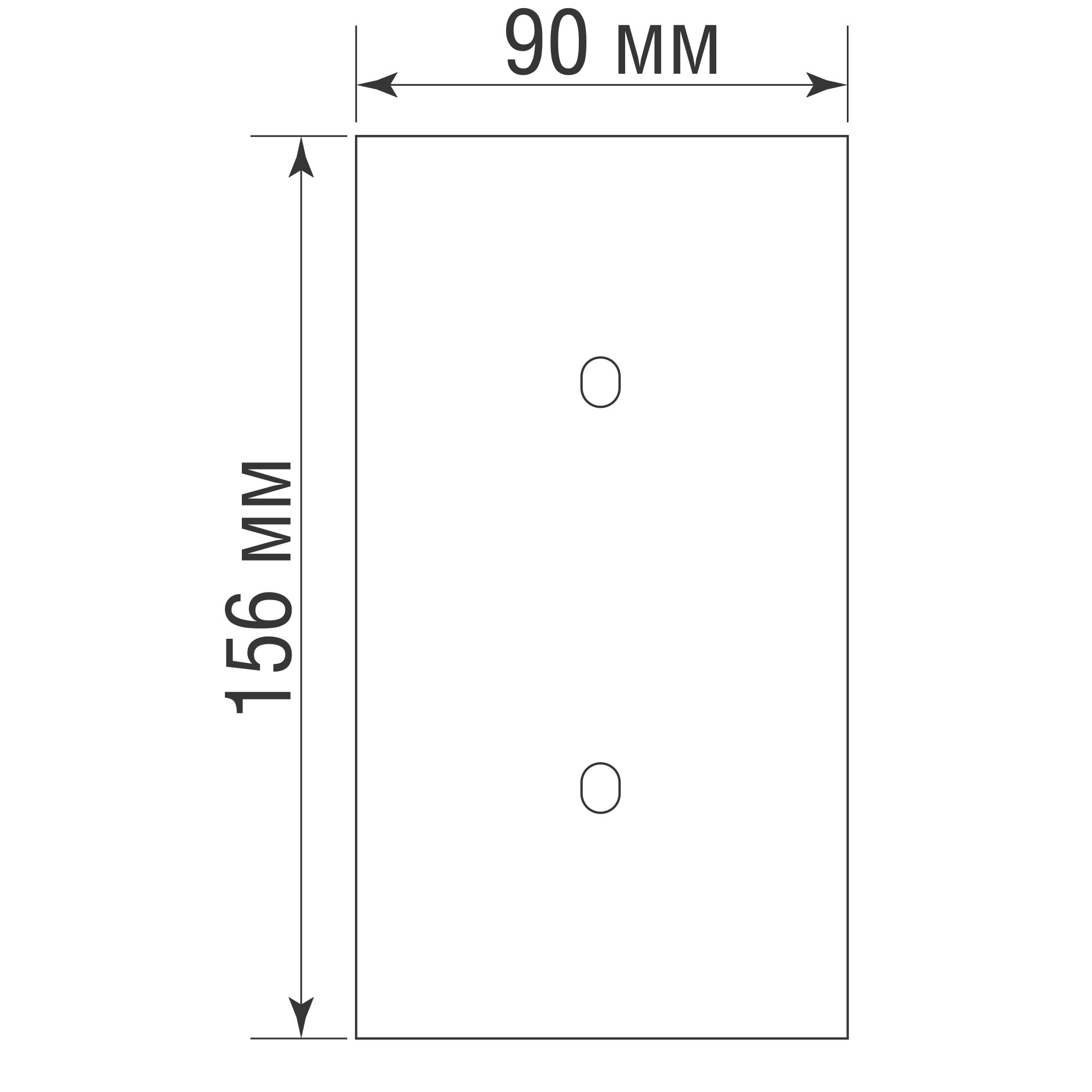 Рамка вертикальная двойная на 1+1 тумблер, тип C/D, черный, серия N96 Superfine (фото 2)